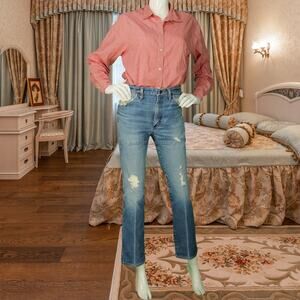 70s Vintage Levi's Check Gingham Buffalo Plaid Western Cowgirl Boho Snap Shirt